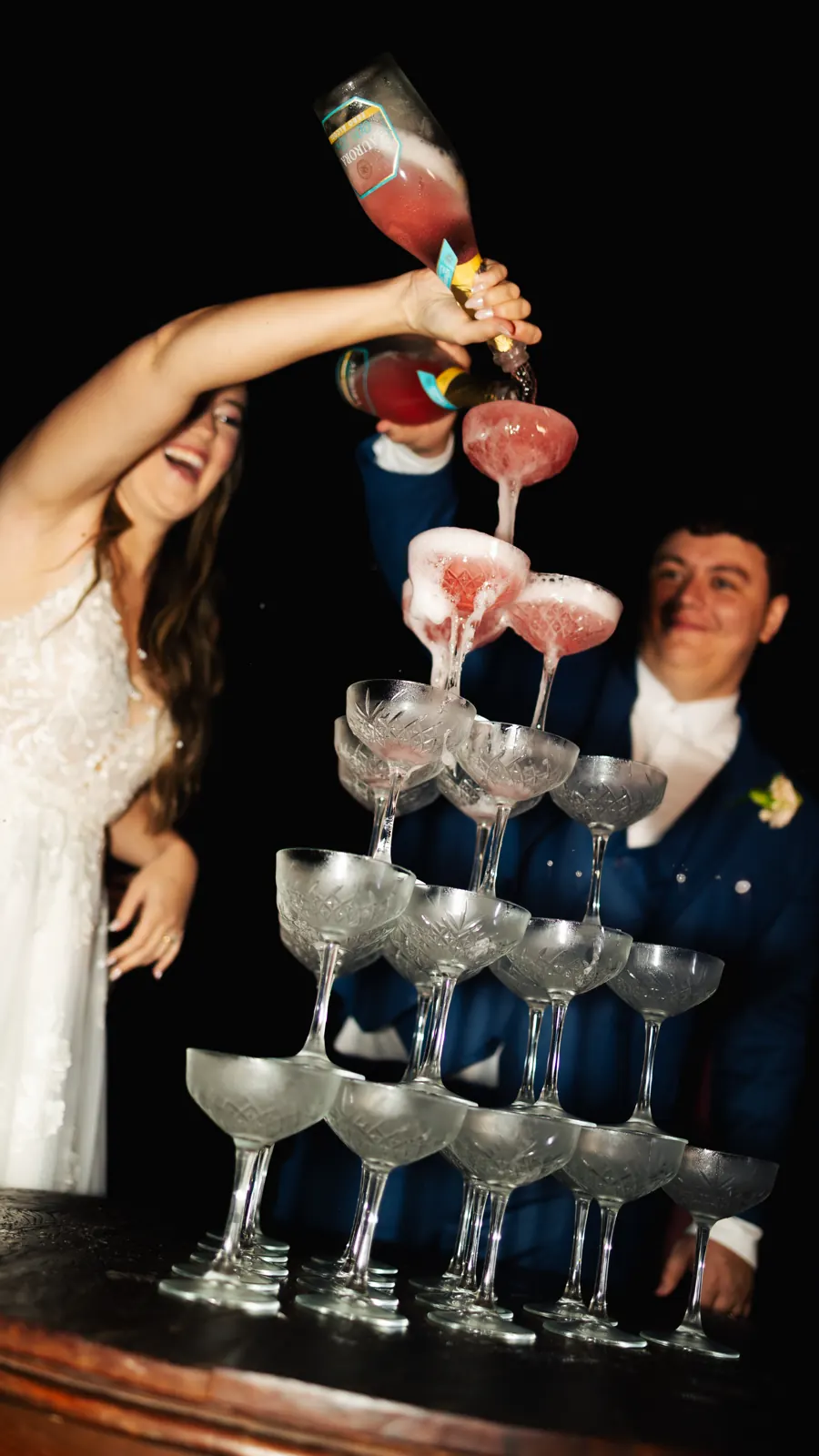 Torre de taças em evento